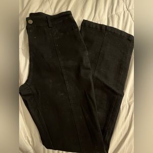 Black Flare Star Jeans